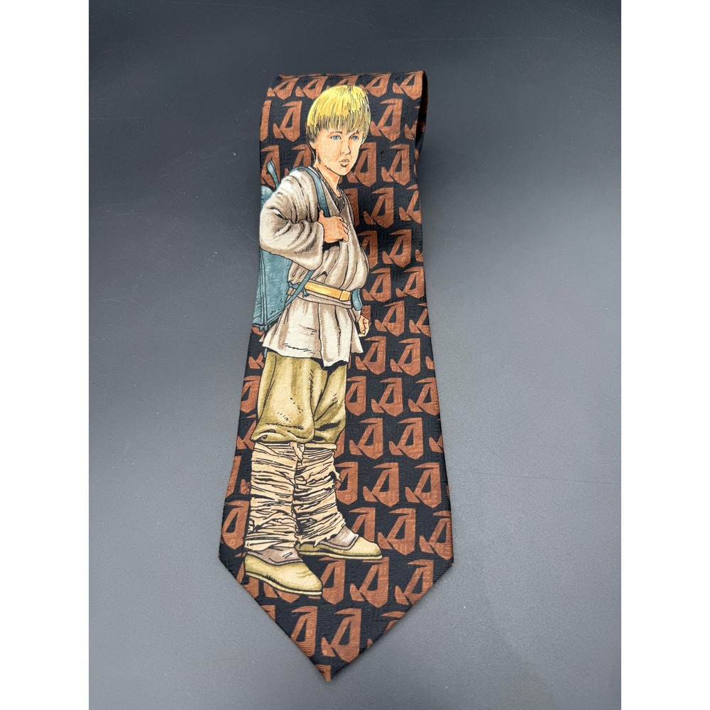 Ralph Marlin Star Wars‎ Young Anakin Skywalker Episode I Brown Vintage Necktie